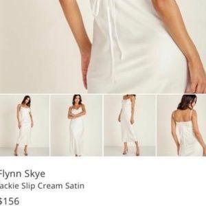 FLYNN SKYE silk midi dress